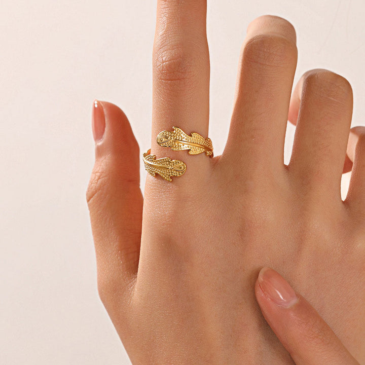 Janirel | K18 Coral Ring