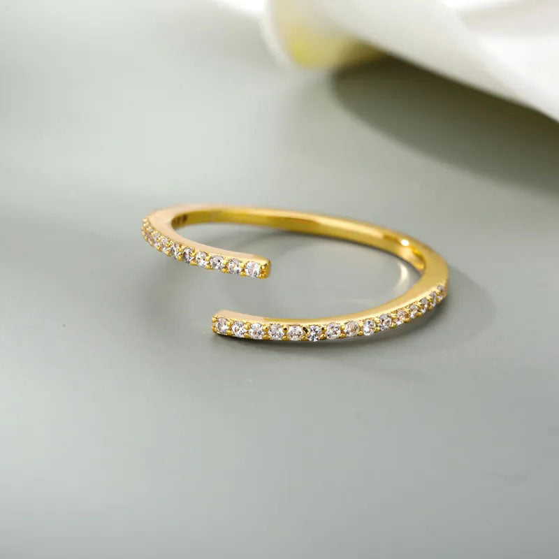 ELLIANDREA | 18K Gold Cubic Zirconia Classic Ring