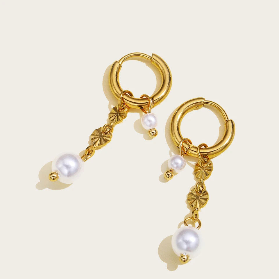 Rianette | 18K Gold Sun Pierced Earrings