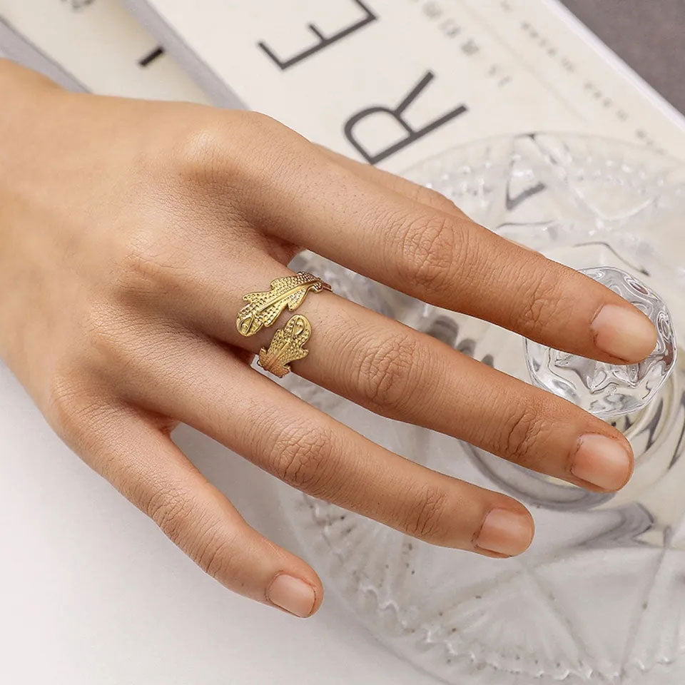 Janirel | K18 Coral Ring