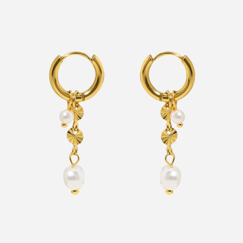 Rianette | 18K Gold Sun Pierced Earrings