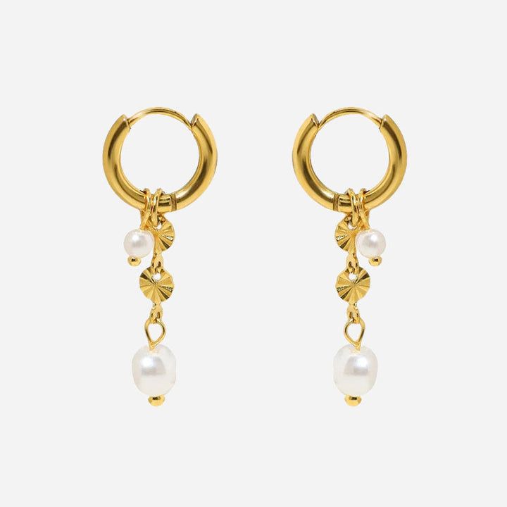 Rianette | 18K Gold Sun Pierced Earrings