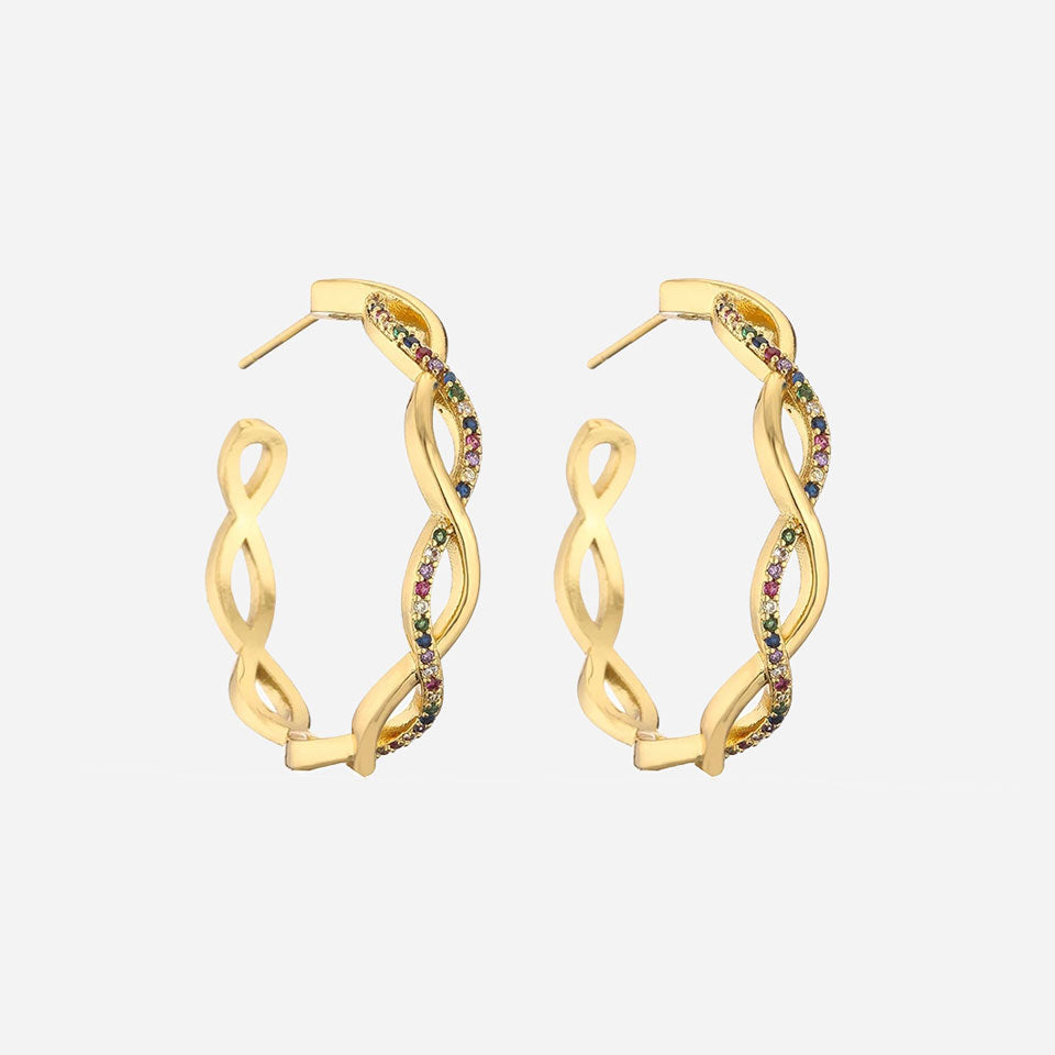 Jureniça | 18K Gold Wave Earrings