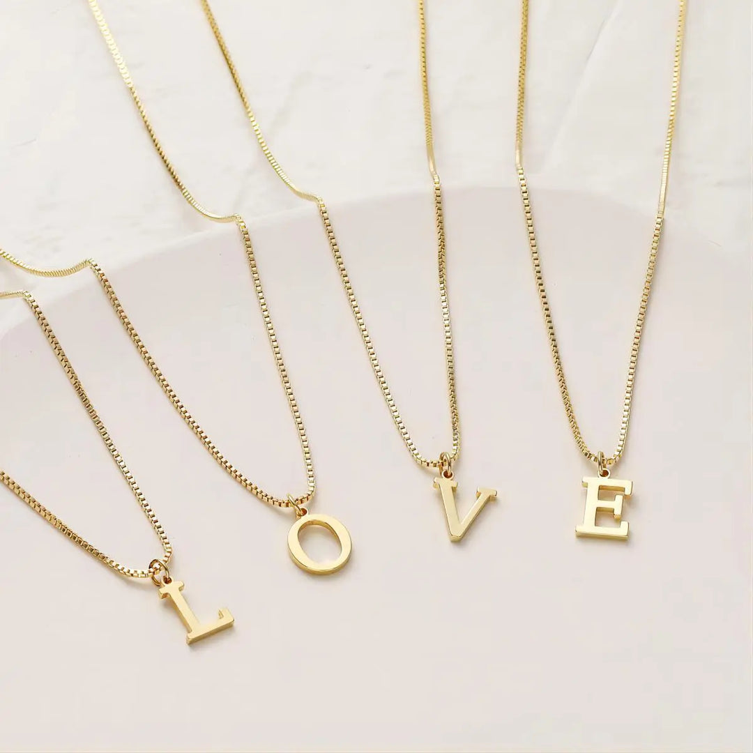 Enzalin | 18K Gold Necklace with Initials