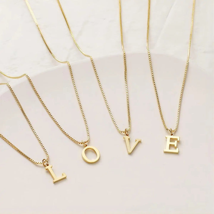 Enzalin | 18K Gold Necklace with Initials