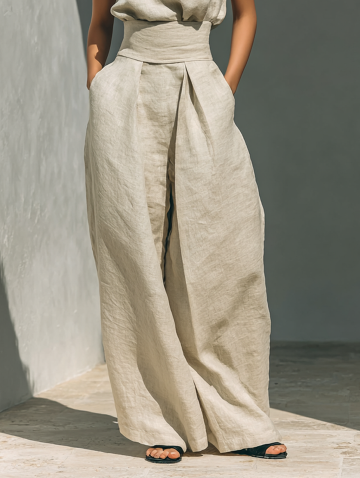 Jorevia™ Minimalist Set with Wide-Leg Pants