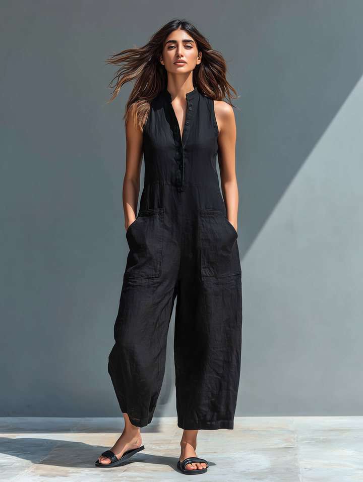 Claudia | Women's Linen All-in-One