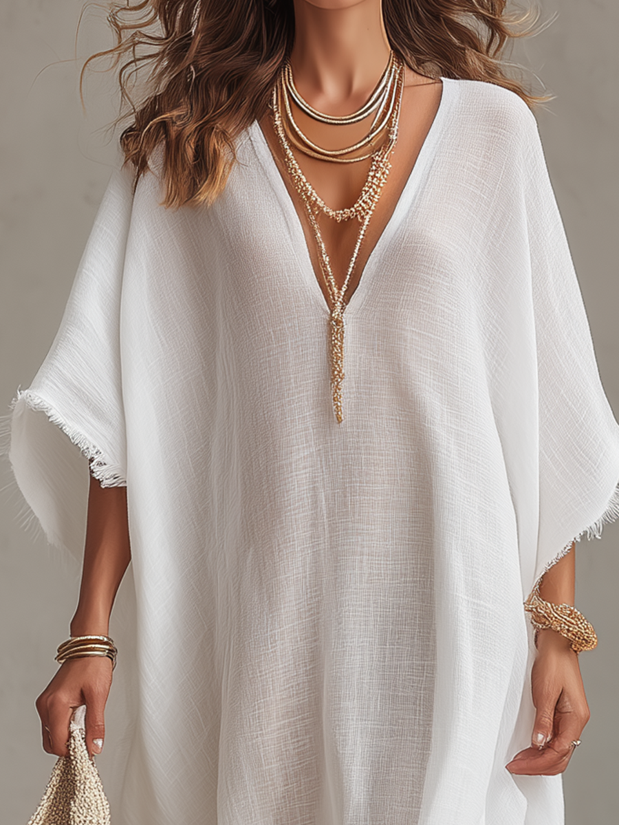 Marisol™ | V-neck relaxed midi dress