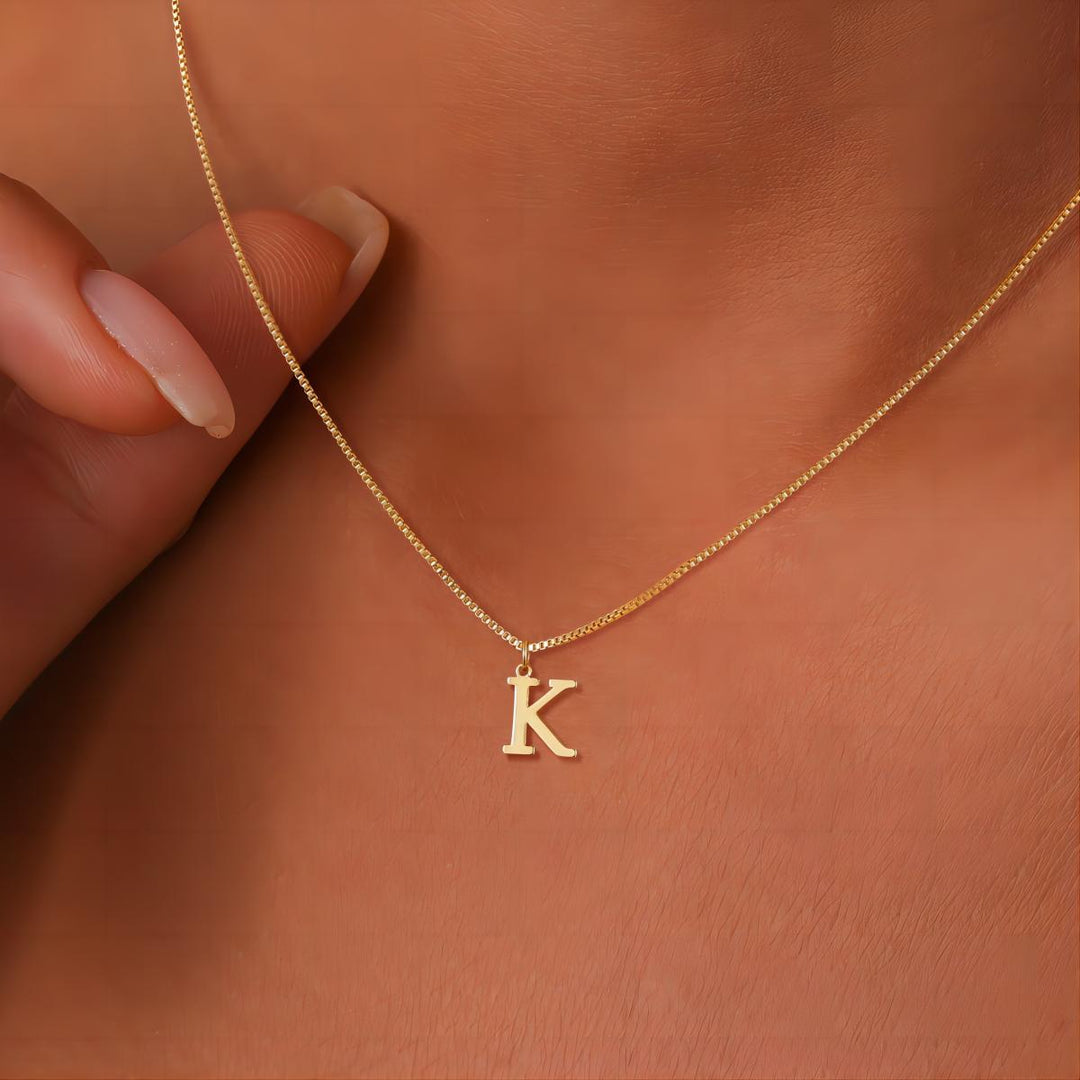 Enzalin | 18K Gold Necklace with Initials