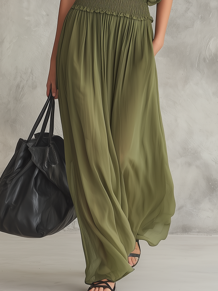 Piedad™ | Relaxed Fit Maxi Dress with Elasticized Waist