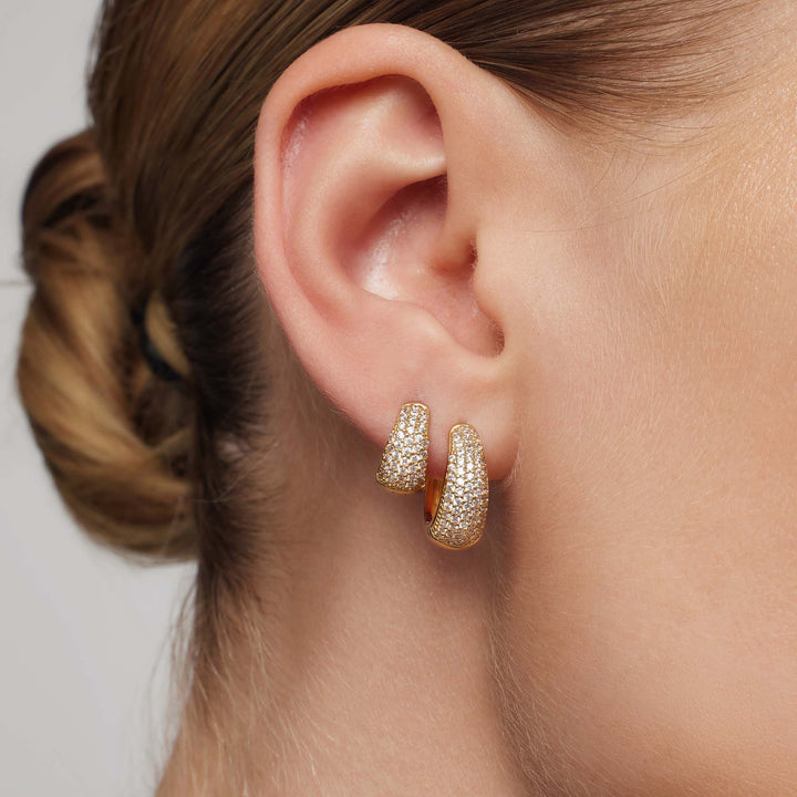 Venazel | 18K Gold Pierced Earrings