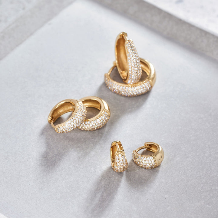 Venazel | 18K Gold Pierced Earrings