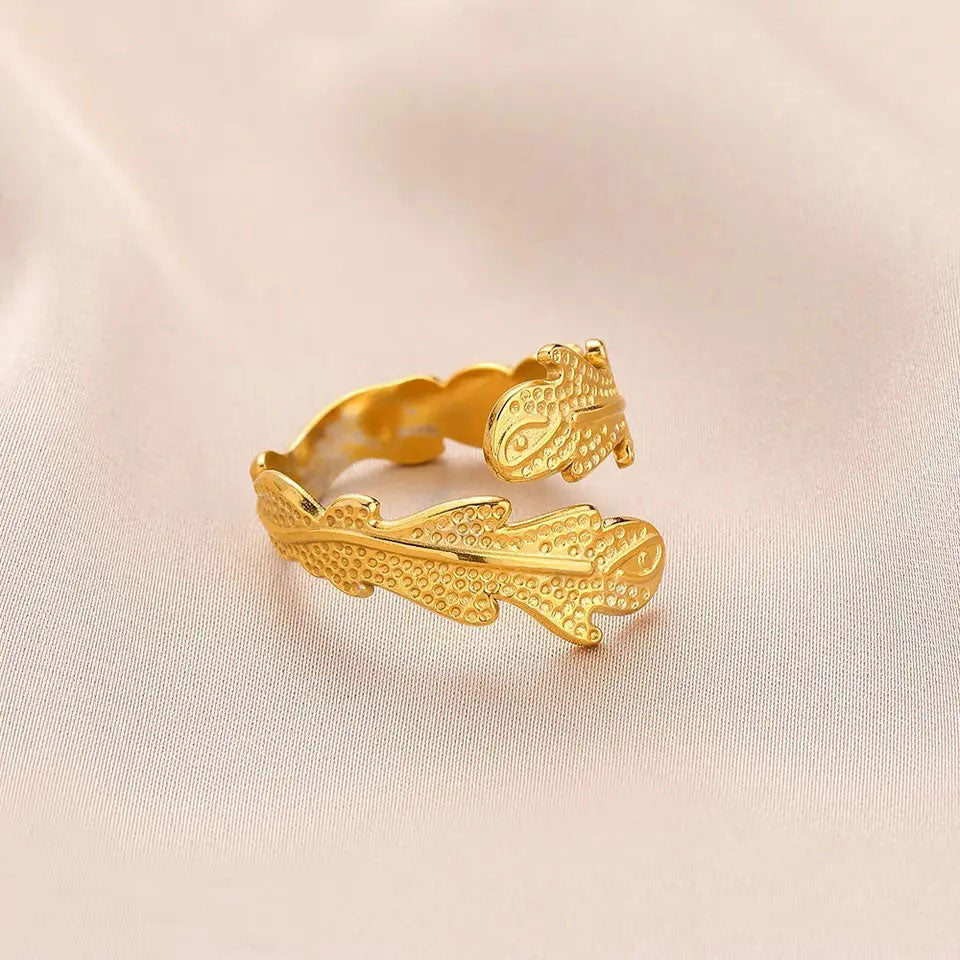 Janirel | K18 Coral Ring