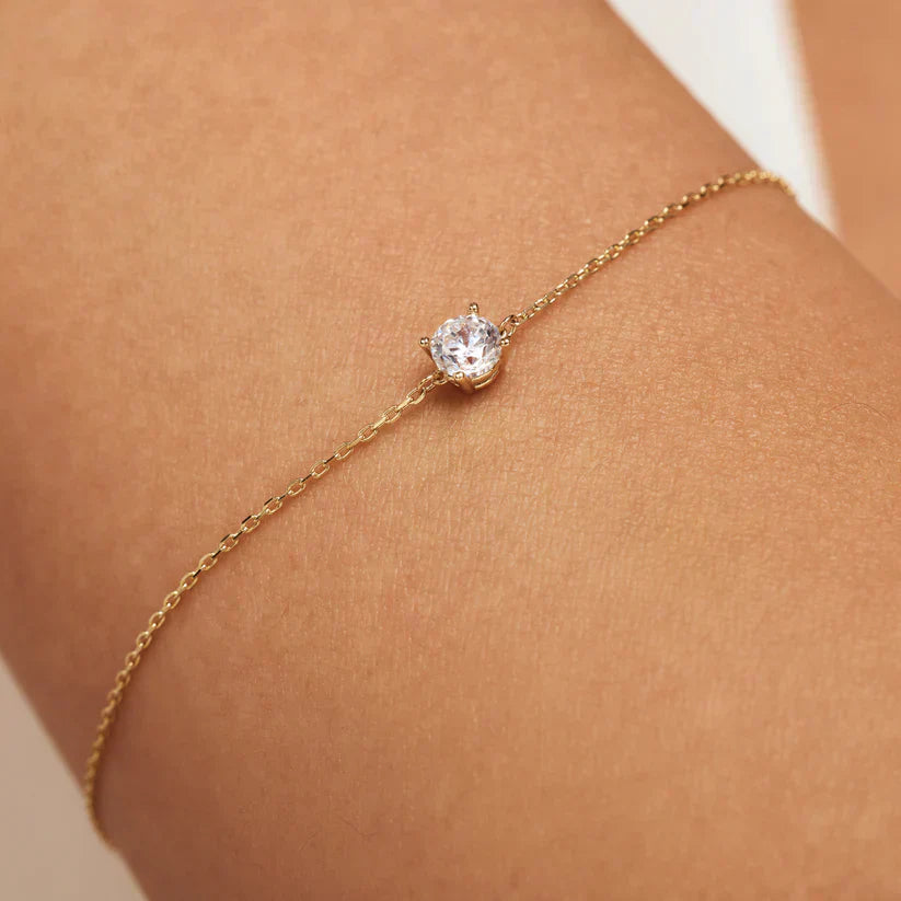 Darinet | 14K Gold Moissanite Bracelet