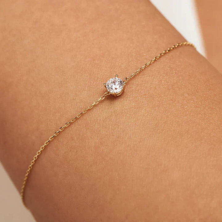 Darinet | 14K Gold Moissanite Bracelet
