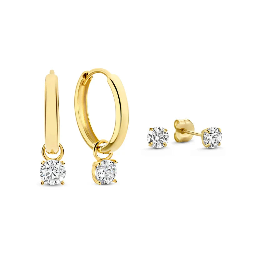 Chrysalissa | 18K Yellow Gold Diamond Earrings