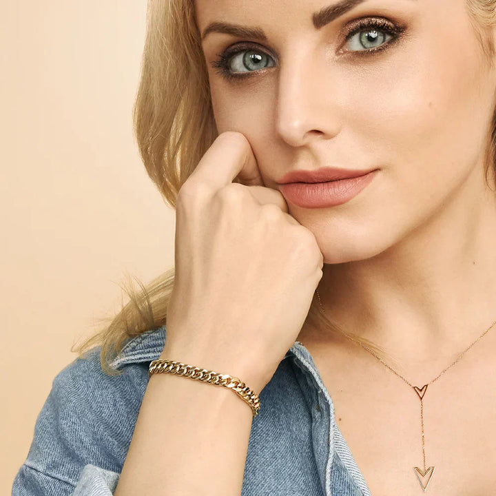 Meijarin | 18K Gold Cuban Bracelet