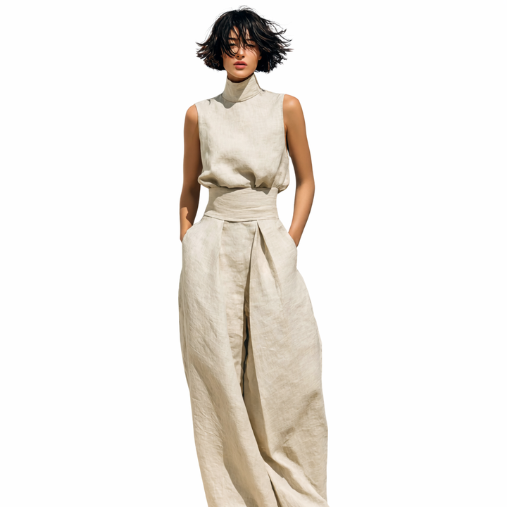 Jorevia™ Minimalist Set with Wide-Leg Pants