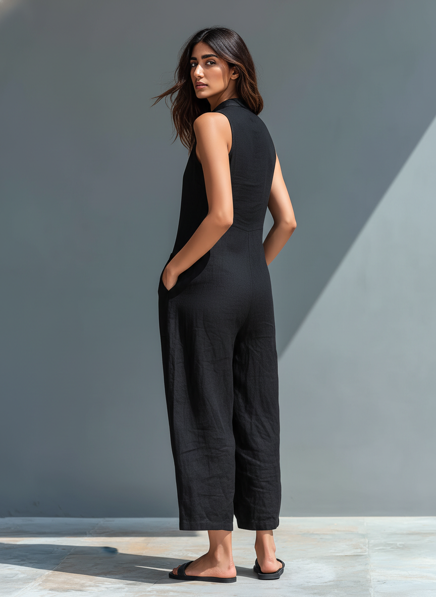 Claudia | Women's Linen All-in-One
