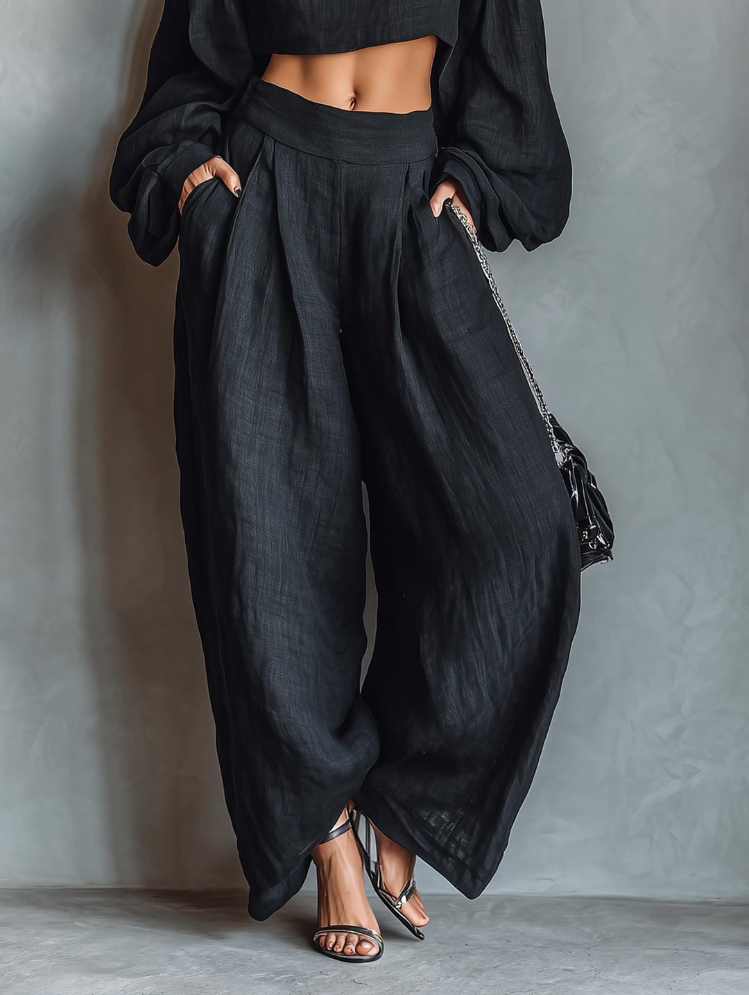Tess™ | Off-the-Shoulder Top and Wide-Leg Pants Set