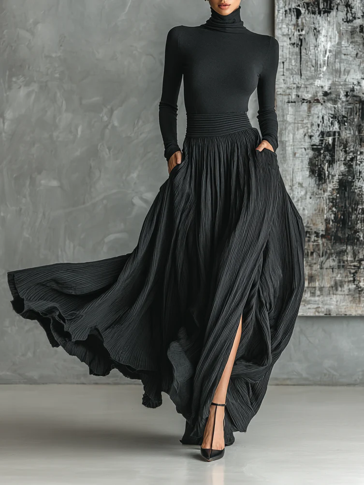 Eva™ | Elegant Pleated Skirt Set