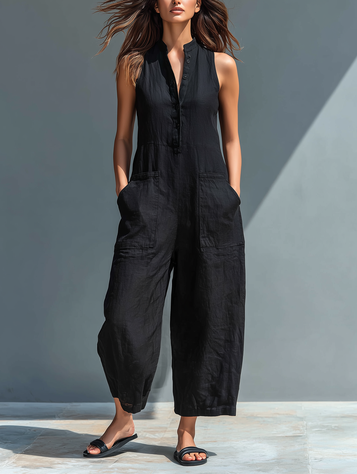 Claudia | Women's Linen All-in-One