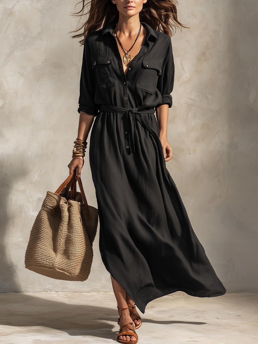 Carmen™ | Belted Maxi Dress