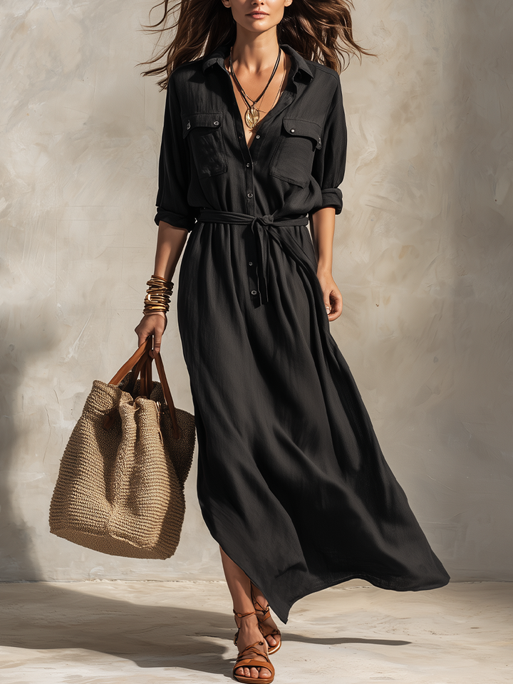 Carmen™ | Belted Maxi Dress