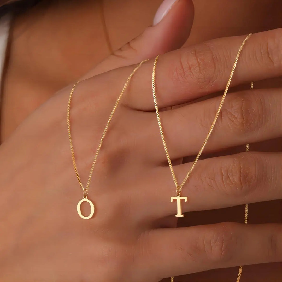 Enzalin | 18K Gold Necklace with Initials