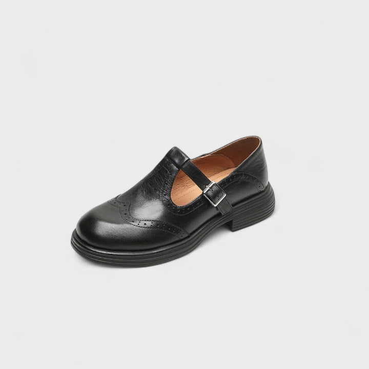Elena™ | Elegant Leather Mary Janes