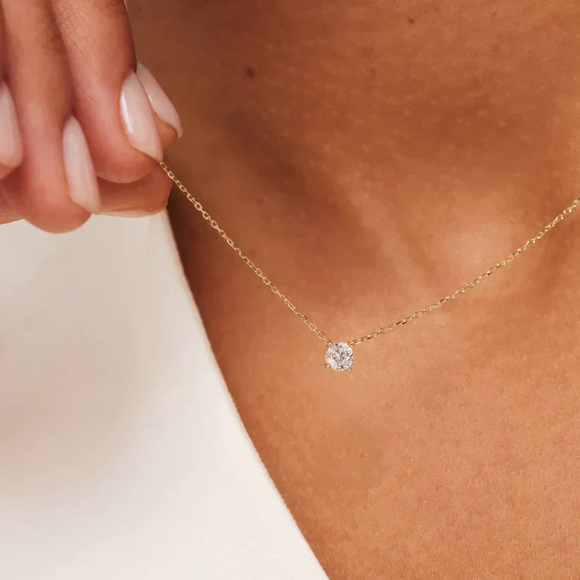 Ysavienna | 14K Gold Moissanite Necklace