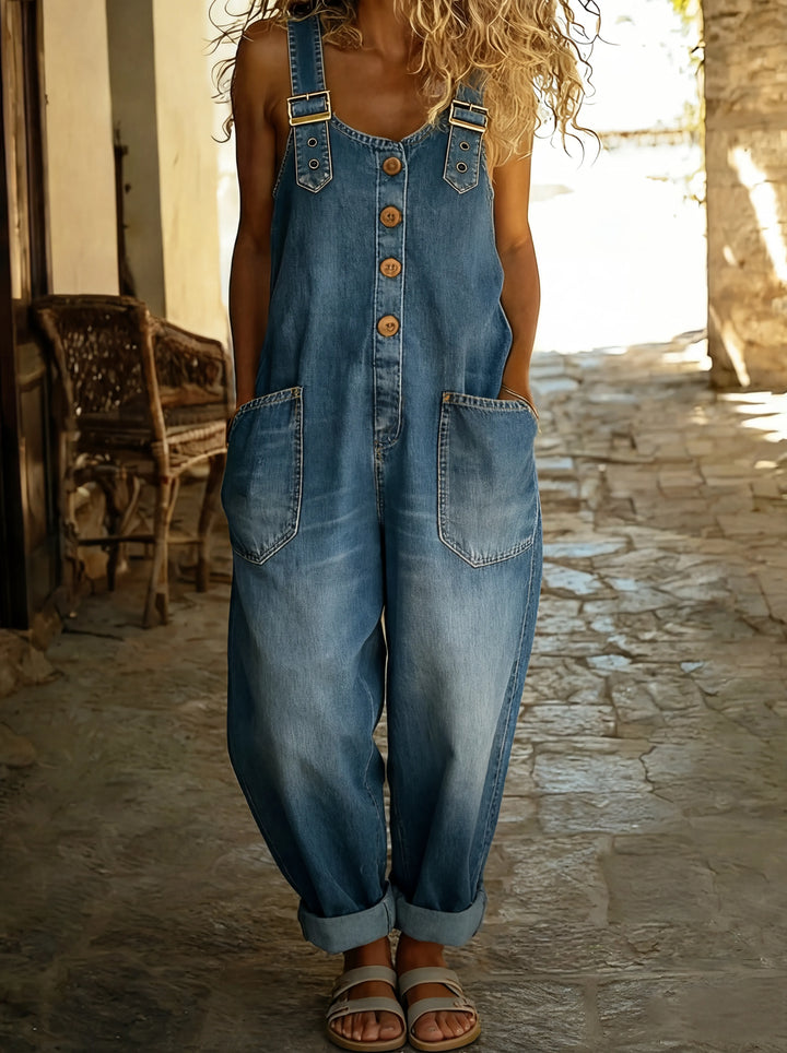 Rocio™ - Casual Denim All-in-One with Adjustable Buckles