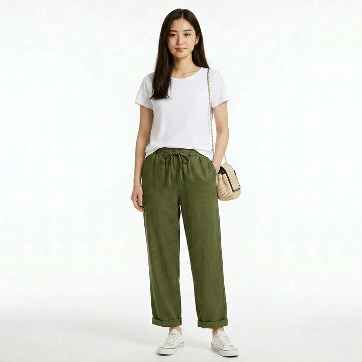 Dorevia™ Lightweight Cotton-Linen Casual Pants
