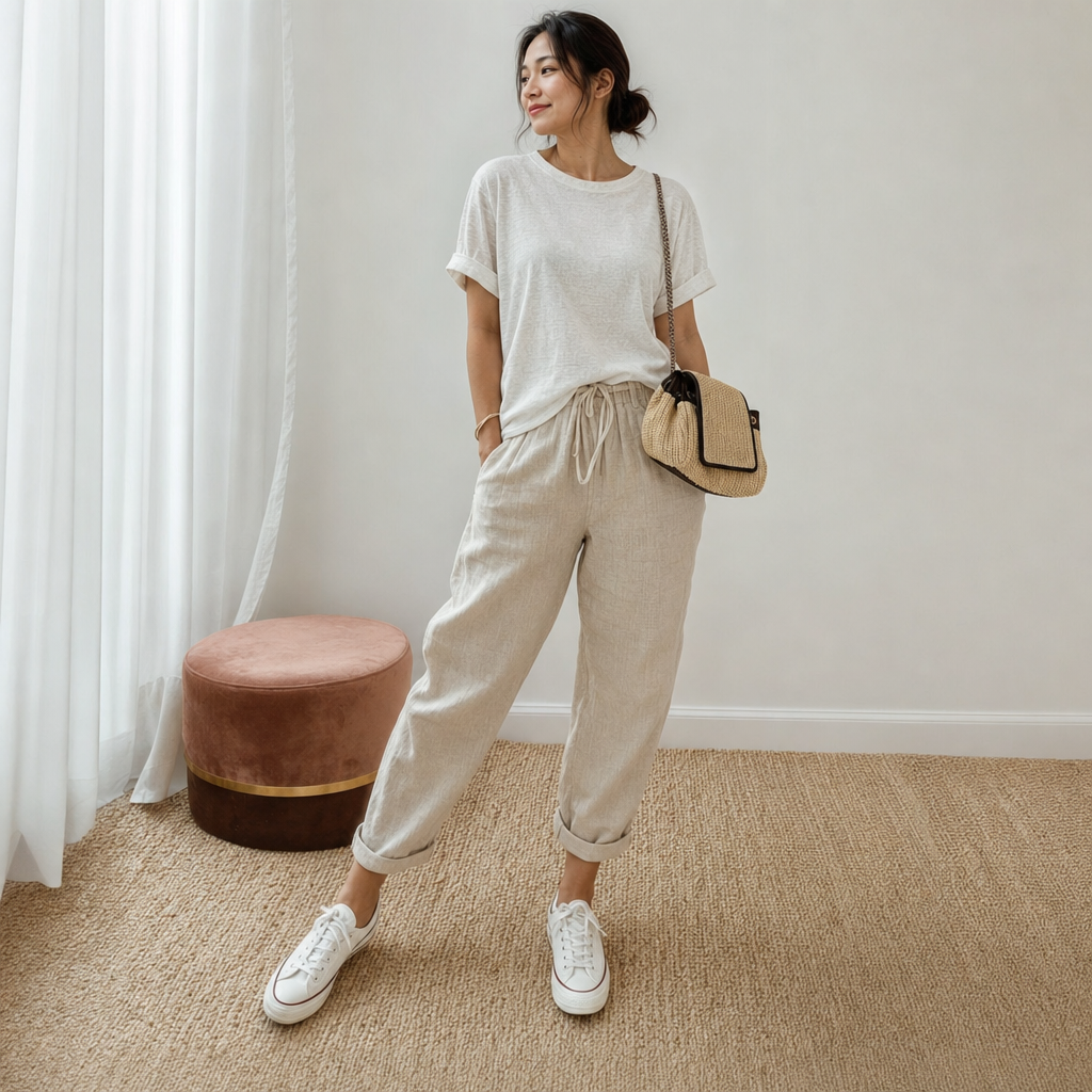 Dorevia™ Lightweight Cotton-Linen Casual Pants