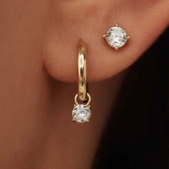 Chrysalissa | 18K Yellow Gold Diamond Earrings