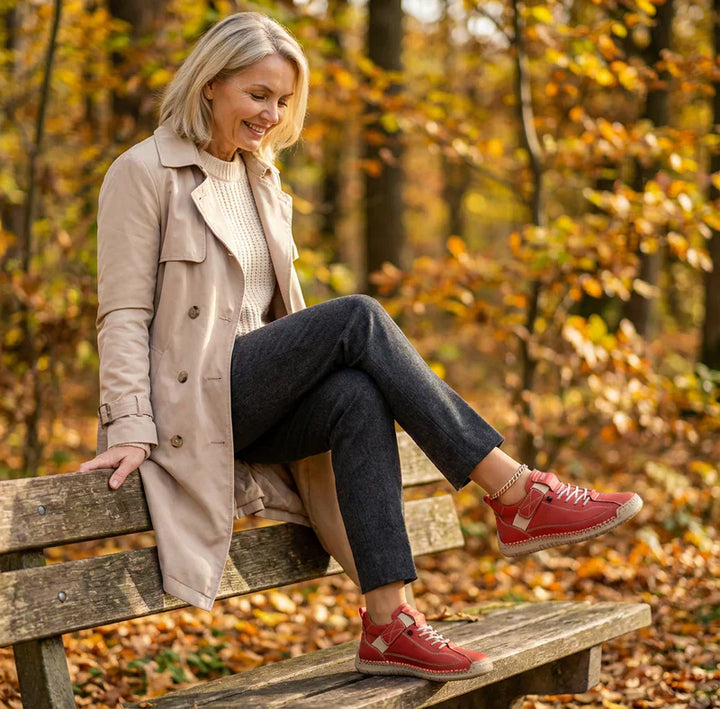 Gisela - Comfortable orthopedic shoes (leather effect)